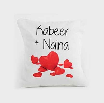 Couple Love Forever Personalised Cushion